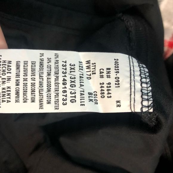 New Women’s Cherokee Scrub Pants Cargo Black WW170 Size 3X - Picture 5 of 5